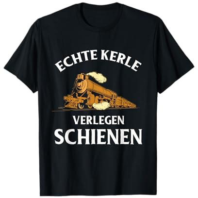 Eisenbahn Modelleisenbahn Dampflok Lokführer Schaffner Bahn T-Shirt