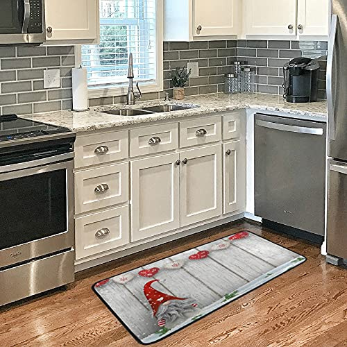 Weihnachtsteppich, Weihnachtswichtel, Teppiche für Küche, Badezimmer, Weihnachten, dekorative Fußmatte, kleiner Teppich, 100 x 50 cm