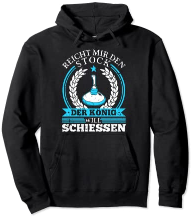 Reicht Mir Den Stock Der König Stockschießen Pullover Hoodie