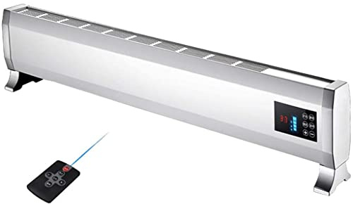 Heater,Electric Convector Heater with Thermostat and Timer - Free Standing Radiator Heater - 2000W Heater- Fan Heaters for Home Low Energy - Led Display - Remote Control - for Bathroom,White