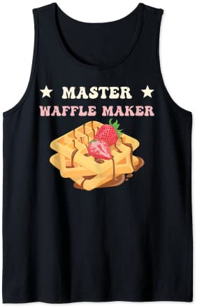 Waffle Costume Breakfast Waffle Master Waffle Maker Tank Top