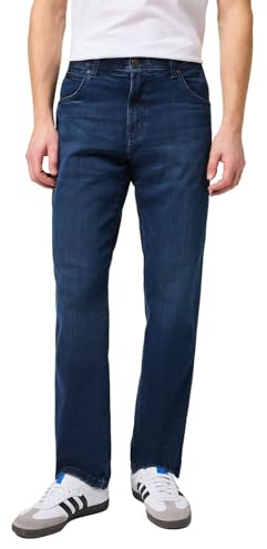 Wrangler Texas Stretch W121XU13M Herren Jeanshosen/Lang, Karotte (Tapered)