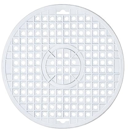 Kinvara SPÜLBECKEN Einlage Ø31cm rund Spülbeckenmatte Spülbeckeneinlage Spülmatte Abtropfmatte Matte 3-Varianten 131 (Weiss)