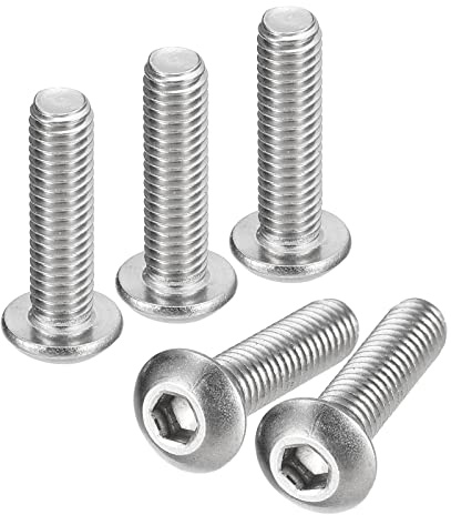 QUARKZMAN #10-32x3/4 Linsenkopfschrauben Innensechskant 20 Stück 304 Edelstahl Verschlüsse Sechskant Bolzen Schrauben Voll Gewinde Sechskant Antrieb Schrauben