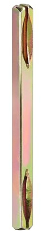 DTGN 110mmx25mm(LxT) Door Knob Spindle - 1Pack - Good for Most Mortise Type Door Knobs - Iron Square Drive System Spindle Replacement Door Handle Spindle Bar - Golden