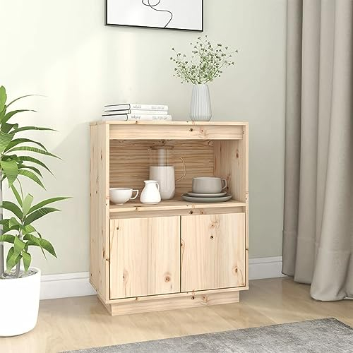 Chaduof Sideboard, Kommode Schlafzimmer, Kommoden & Sideboards, Wohnzimmerschrank, Flur Kommode, Zimmer Möbel, Wohnzimmer Schränke, 60x34x75 cm Massivholz Kiefer