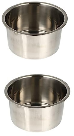 SEWACC 2pcs Wax Heater Pot for Soap Melting Accessories Handle for Crafting Soap Candles Chocolates More Safe and Practical Kitchen Tool