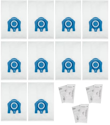 Supply Cube 10 Pack Vacuum Cleaner Bags with 3D Technology | Filter Bag GN Vacuum Cleaner Complete C3, C2, Classic C1, S400, S600, S800, S2, S5, S8 (10 Pack Vacuum Bags + 3 Set Air Filter)