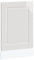 vidaXL Panel lavavajillas Porto Madera contrachapada Blanco Brillante