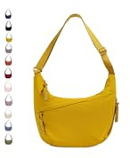 GoPaw Borsa a Mezzaluna in Nylon per Donne, Borse a Mezzaluna da Donna Borsa a Tracolla a Mezzaluna con Tracolla Regolabile Borse a Mezzaluna per Uso Quotidiano