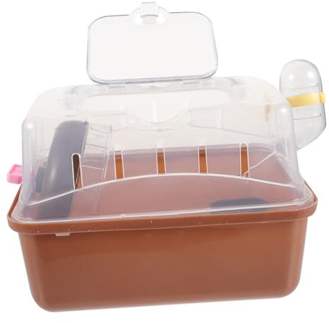 VANZACK Hamsterkäfig Tragbar Kleintier-transportkäfig Mit Transparentem Design Hamsterkäfig Mit Griff Haustier-reisebox Für Hamster Igel Kleine Kaninchen Und Andere Kleintiere