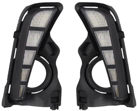 QMTVFSRH Clignotant Rétroviseur Pour T&oyota Pour Highlander 2017 2018 2019 Feu Brouillard Avant Diurne DRL Avec Clignotant