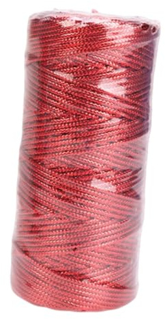 MagiDeal Spago da Regalo, spago Glitterato, Confezione Regalo, da fornaio, Decorativo per la creazione di Gioielli, Confezioni Regalo, Rosso