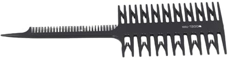 Peine para teñir el cabello - Herramienta profesional de ABS para mechas con diseño de doble cara para uso en salones y en casa - Ligero y fácil de usar