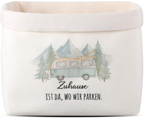 Sinmoe Regalos para Acampar Cesta de Tela para Pan - Regalo para Campistas y Autocaravanas Cesta Bolsa para Pan Artículos de Camping Accesorios para Caravanas