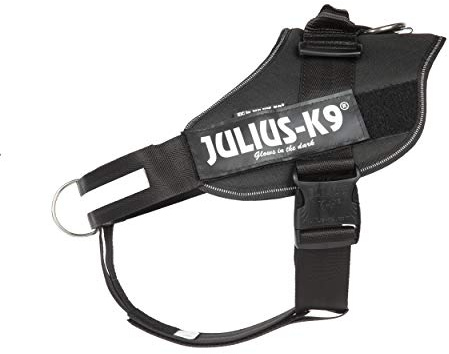 Julius-K9 16IDC-PBGHS-3 IDC Powergeschirr, Hundegeschirr mit Front Control Y-Gurt, Größe: 2XL/3, Schwarz