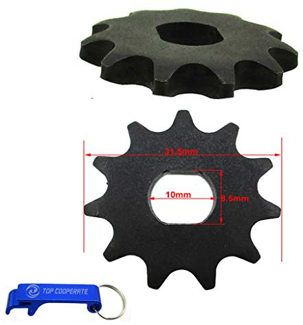 TC-Motor 2pcs T8F Chain 11 Tooth Sprocket Motor Engine Pinion Gear For MY1020 Electric Scooter