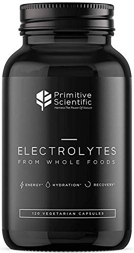 Whole Food Electrolyte Capsules - Advanced Hydration Supplement with Magnesium, Potassium & Calcium - Alternatives to Electrolyte Tablets for Supporting Muscles, Energy, & Rejuvenation (120 Count)