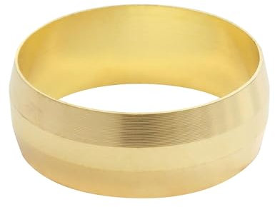 SOMATHERM FOR YOU, Bague laiton égal pour raccord à compression - Tube cuivre Ø14 - Sachet de 4 pièces - Idéal pour plomberie, réseaux d'eau sanitaire et chauffage, durable et efficace