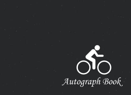 Bike Autograph Book: Signatures Blank Scrapbook, Blank Unlined Memory Journal, Keepsake Memory Book, Celebrity Memorabilia Album Gift, Present for ... School Clubs, Social Groups, or Summer Camps