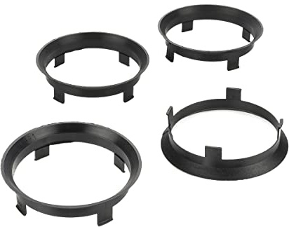 LST 4x Zentrier Distanzringe Alufelgen Ø 59,1 mm - Ø 60,1 mm Schwarz