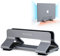 Psitek Soporte Vertical de Aluminio para Portátiles, Ancho de Ranura Ajustable 12-42mm, Almacenamiento Vertical Que Ahorra Espacio para MacBook y Portátiles