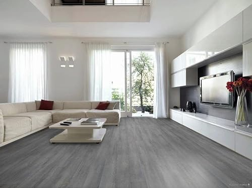 PVC Bodenbelag Vinylboden in sanftem Holz Design, Zuschnitt (5m breit, 4m lang)