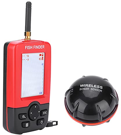 Fish Finder, 100M Wireless Sonar Sensor Fishfinder Echo Sounder Fish FinderTackle Accessory
