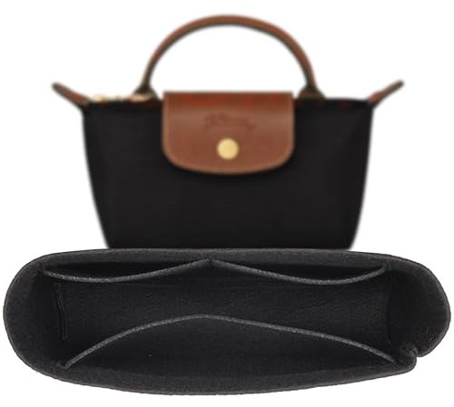 Sunshine smile Pliage Organizer Mini,Organizer für Longchamp Tasche Mini,Taschen Organizer für Longchamp Mini,Taschen Organizer für Longchamp Tasche Damen für Mini-Größe,Organizer-Einsatz,Einzel-Mini