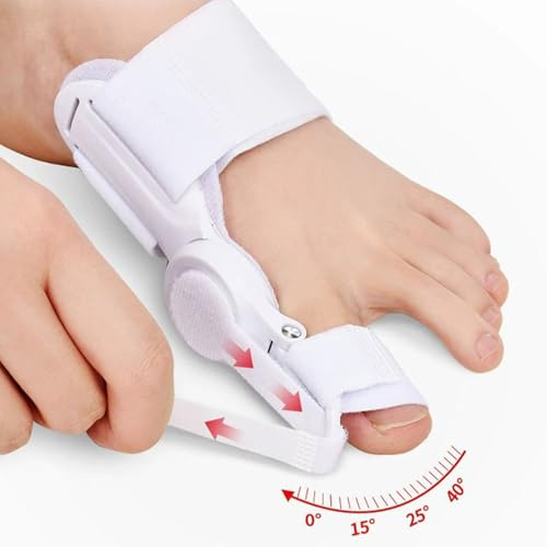 Asfacuputure Hallux Valgus Korrektur,Verstellbare Hallux Valgus Korrektur,Hallux Valgus Korrektur für den Großen Zeh,Unterstützung bei Hallux Valgus und zur Ballenzehen Korrektur für Damen & Herren