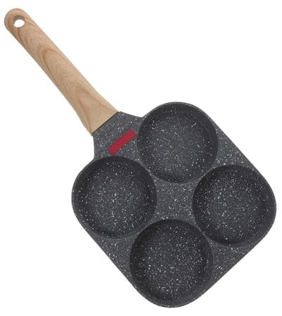 Ciieeo 4-Cup Non-Stick Pan Egg Skillet Cookware Aluminum Japanese Style Egg Frying Pan