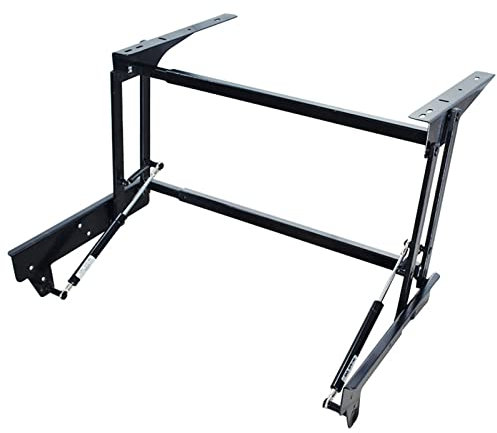 Muelle de bisagra de elevación superior para muebles de mesa de café grande, hardware de bricolaje con rango de ajuste de ancho de 47,7 a 81,28 cm