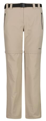 CMP Pantaloni da Trekking Zip-off da Donna (IT, Testo, M, Regular, Regular, Sabbia)