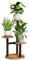 Bamworld Corner Plant Stand Indoor, 3 Tier Metal Plant Shelf for Multiple Plants, Tiered Small Round Flower Stand for Patio Garden Balcony Living Room Bedroom