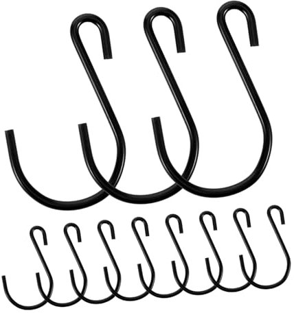 TOGEVAL 20stücke S-haken Aus Eisen Robuste Aufhänger Für Küche Und Garderobe Vielseitige Haken Zur Organisation Von Gegenständen Für Maximale Raumnutzung Und Ordnung