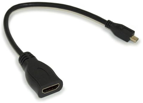 Micro HDMI to HDMI-A Cable, 160mm Micro HDMI Cable with HDR Support, Compatible with Raspberry Pi 4/5, Cameras, Laptops, OTG HDMI Cable