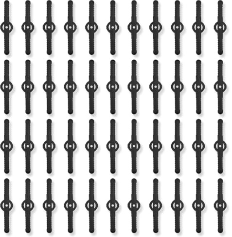 OUDQFCJ 40 piezas cuchillas de repuesto de plástico para desbrozadora y cortacésped, recambios y repuestos desbrozadora, accesorios de herramientas de jardín para cortadora césped (14 cm) (Negro)
