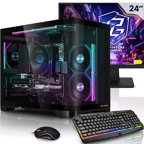 Aurum Méga Pack PC Gamer Fixe Complet Ryzen 5 4500 • Ecran LED 24 • GeForce RTX3050 6Go • 16Go DDR4 • 1TB M.2 SSD • Windows 11 • Claviers de Jeu et Souris