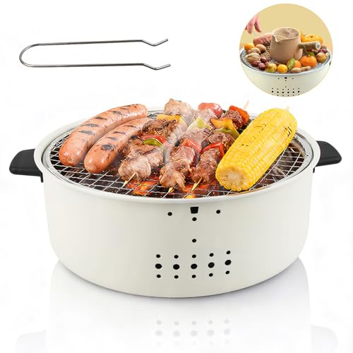 BBQ Carbonella, SilverChry Barbecue Usa e Getta, Griglia Giapponese, Fornacella può Essere Utilizzato per Bollire l'Acqua, Preparare Il Tè e Fare Barbecue, Il Che Lo Rende Adatto a Picnic e Campeggio