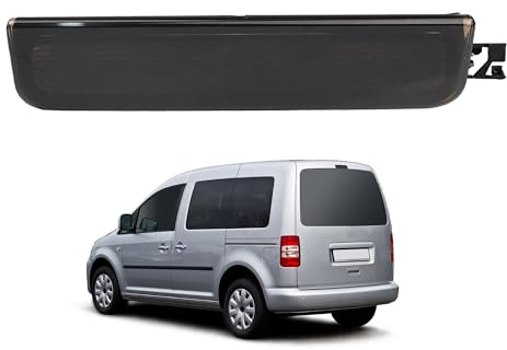 Hebstw Bremsleuchte für Caddy 3,Dritte Bremslicht Heckklappe 2004-2015,2K0945087A,2K0945087B,2K0945087C,Schwarz