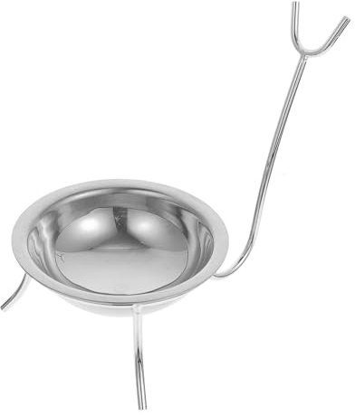 Toyvian Soporte para Cuchara de Sopa de Acero Inoxidable Grande, Portacucharas Desmontable para Cocina y Restaurante, Estante Práctico para Utensilios y Decoración de Mesa