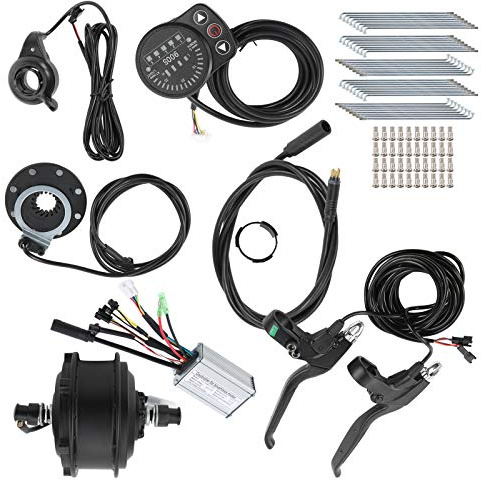KUIDAMOS Kit de Conversión de Bicicleta Eléctrica Motor Silencioso sin Escobillas de 36 V 250 W para Llantas de 20 Pulgadas, Fácil de Instalar para Bicicletas Eléctricas de Bricolaje, Velocidad de