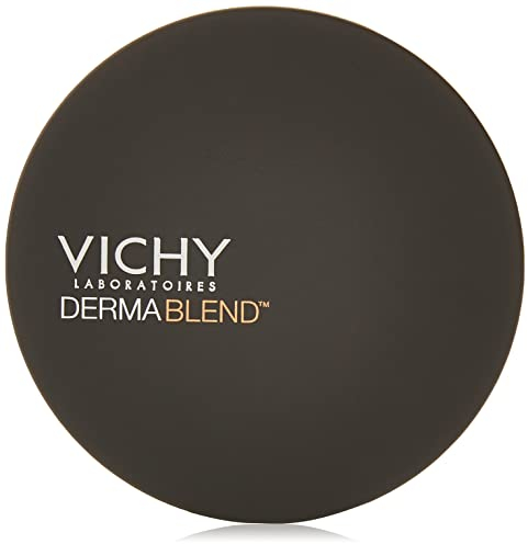 Vichy, Dermablend Covermatte, Fond de Teint Poudre Compacte, Anti-Imperfections, Longue Tenue 12H, Haute Couvrance, SPF 25, Adapté aux Peaux Sensibles, Teint : Gold 45, 9,5 g