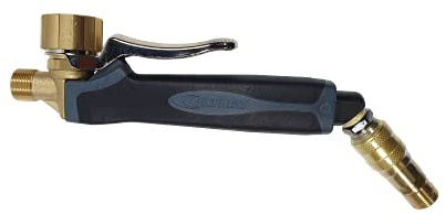 Lötkolben Set - Lötlampe mit Piezozündung - Dachrinnen Lötset - Schweißbrenner - Lötzubehör - Ergonomischer Bi-Material-Handgriff - Winkel-, Schnell- und Drehkupplung - EXPRESS