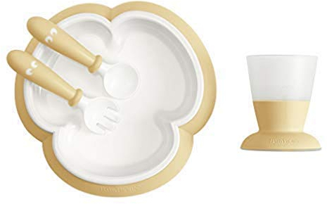 BabyBjörn Kindergeschirr, 4 Teile, Blassgelb