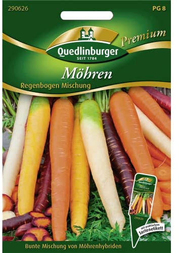 Quedlinburger Möhren Regenbogen Mischung,1 Portion
