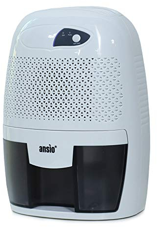 ANSIO Dehumidifier 500ml Compact and Portable Mini Air Dehumidifier for Damp, Mould, Moisture in Home, Kitchen, Bedroom, Caravan, Office, Garage, Bathroom, Basement