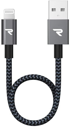 RAMPOW iPhone ladekabel Lightning Kabel MFi Zertifiziert Ladekabel 20CM | Ladekabel iPhone Kompatibel mit iPhone 14/13/13 Pro/13 mini/13 Pro Max/12/12 Mini/12 Pro/12 Pro Max/11/XR/XS/X/8