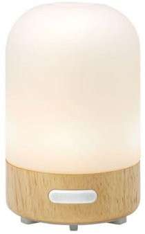 TAOASIS TaoWell Natura Mini Aroma-Diffuser 100 ml – Ultraschall-Vernebler mit LED-Lichtspiel + 5 ml Baldini Feelfreude Naturduft (Zitrus)