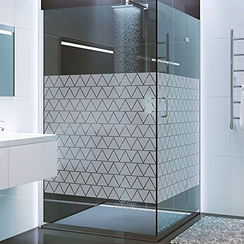 Film Fenetre Anti Regard Occultant - 100 stickers occultants triangles vitre et porte de douche - Fenêtre Film pour Vitre Brise Vue - Autocollant Vitre Fenetre Bureau Salle de Bain Cuisine - 50X100 CM | Autocollant fenetre, autocollant vitre, stickers pour verre, stickers fenêtre anti regard, stickers anti collision oiseaux